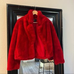 Faux fur jacket